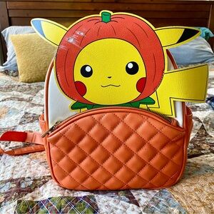 Bioworld Pokémon Pumpkin Pikachu Mini Backpack fall Halloween school